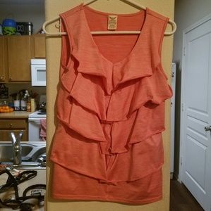 Peach sleeveless top